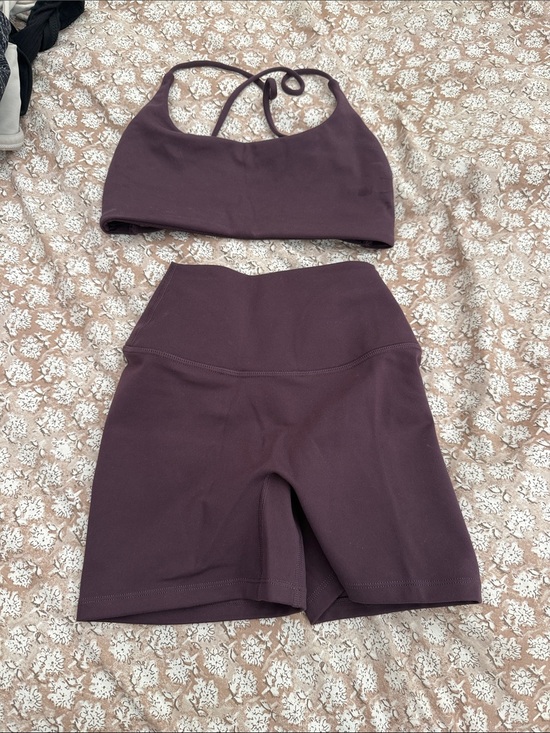 Csb Other - CSB Women’s Plum Sports Bra and High-Waist Bike Shorts Set